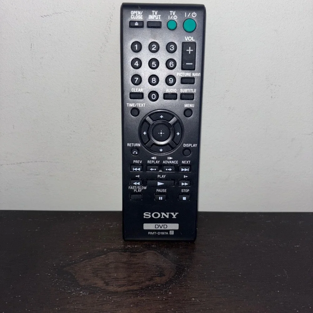 Sony | Genuine | RMT-D187A | DVD Remote Control | Black Replacement Remote‎